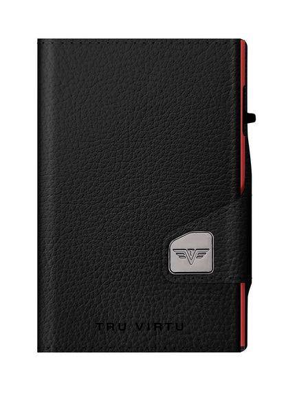 Wallet CLICK & SLIDE Vegan Bio WINE Black/Red