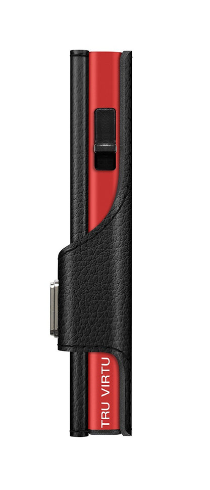 Wallet CLICK & SLIDE Vegan Bio WINE Black/Red