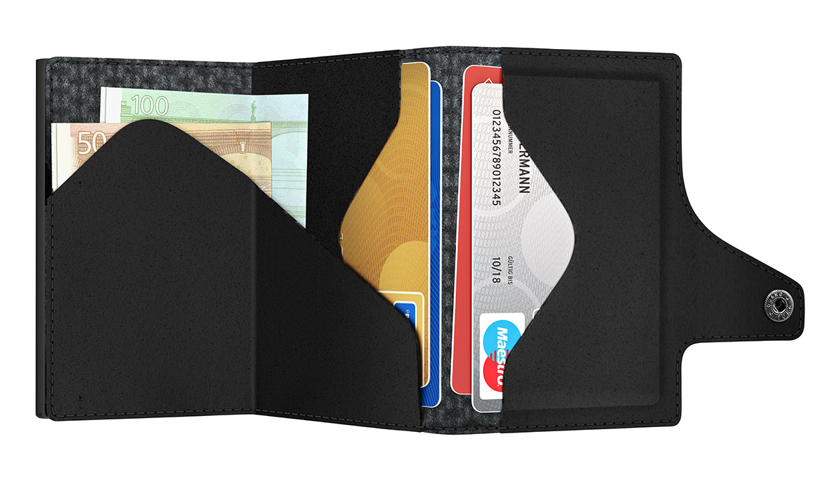 Wallet CLICK & SLIDE Chess Black/Black