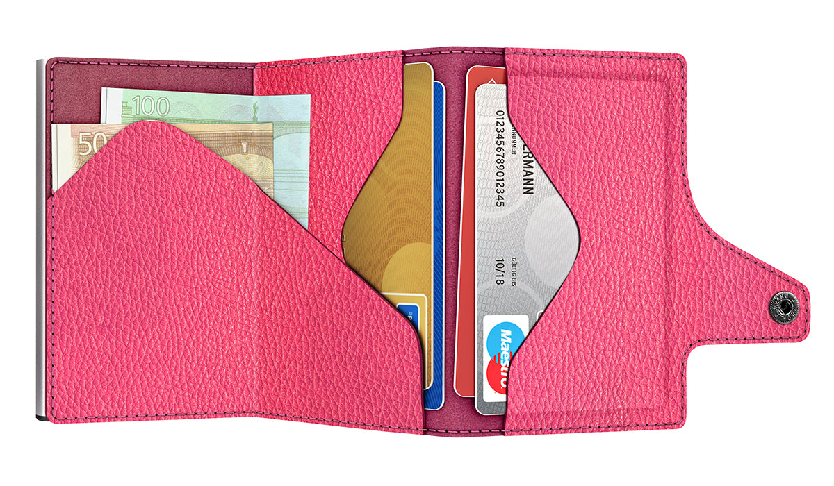 Wallet CLICK & SLIDE Riviera Orchidea/Silver