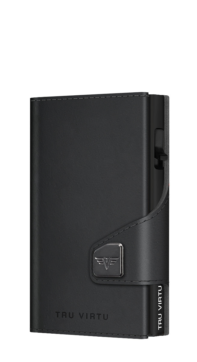 Wallet CLICK & SLIDE Vegan Bio Apple Black/Black