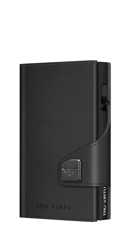 Wallet CLICK & SLIDE Vegan Bio Apple Black/Black