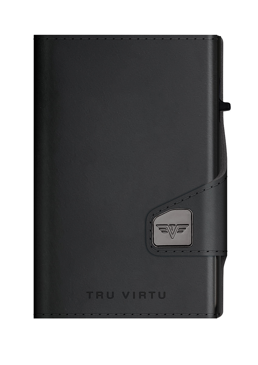 Wallet CLICK & SLIDE Vegan Bio Apple Black/Black