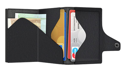 Wallet CLICK & SLIDE Vegan Bio Apple Black/Black