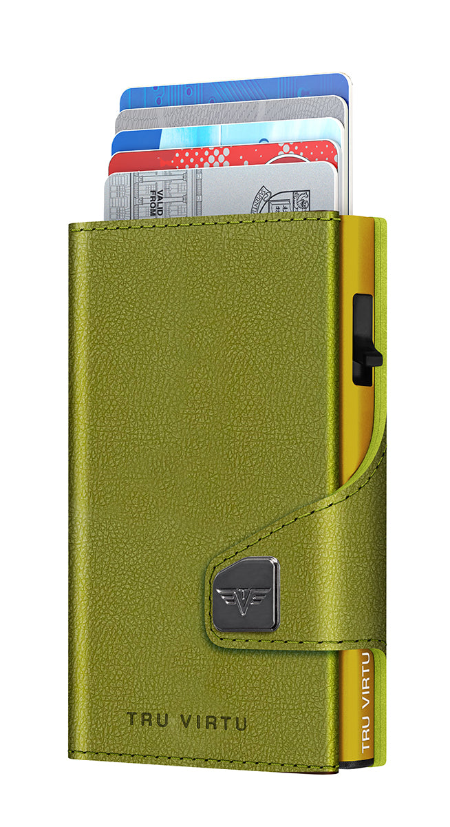Wallet CLICK & SLIDE Vegan Bio LorkApple Green/Gold