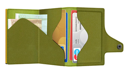 Wallet CLICK & SLIDE Vegan Bio LorkApple Green/Gold