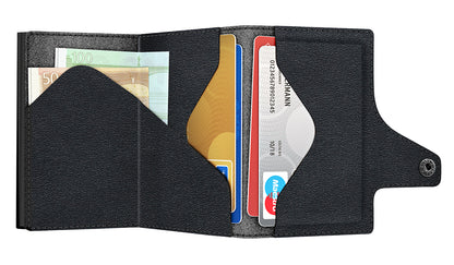 Doublewallet CLICK & SLIDE Nappa Black/Black