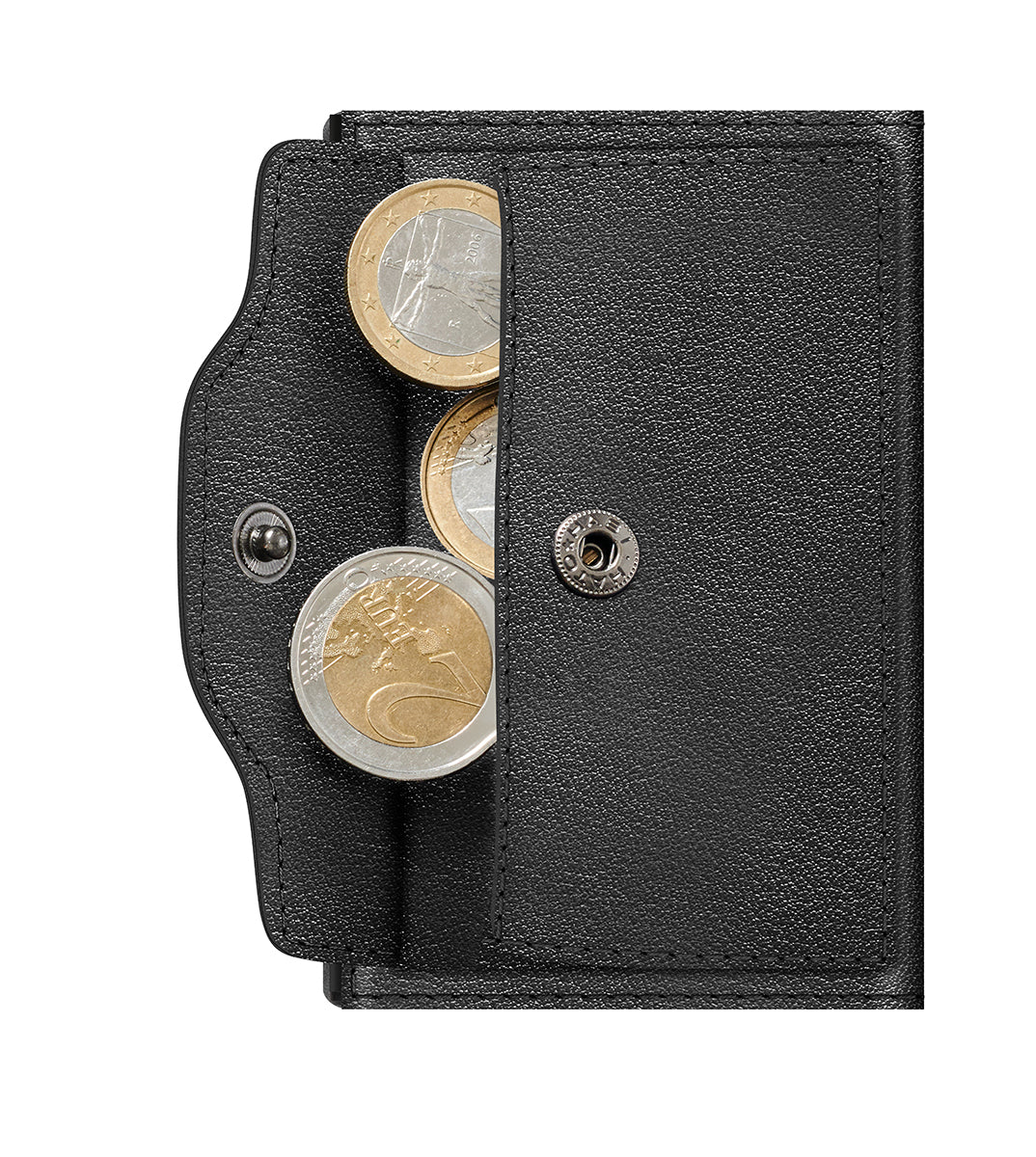 Wallet CLICK & SLIDE Coin Pocket Nappa Black/Black