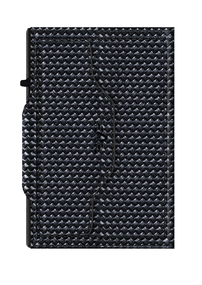 Wallet CLICK & SLIDE Coin Pocket Diagonal Carbon/Black