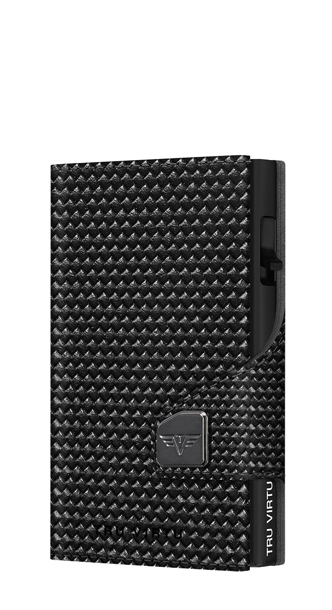 Wallet CLICK & SLIDE Coin Pocket Diagonal Carbon/Black