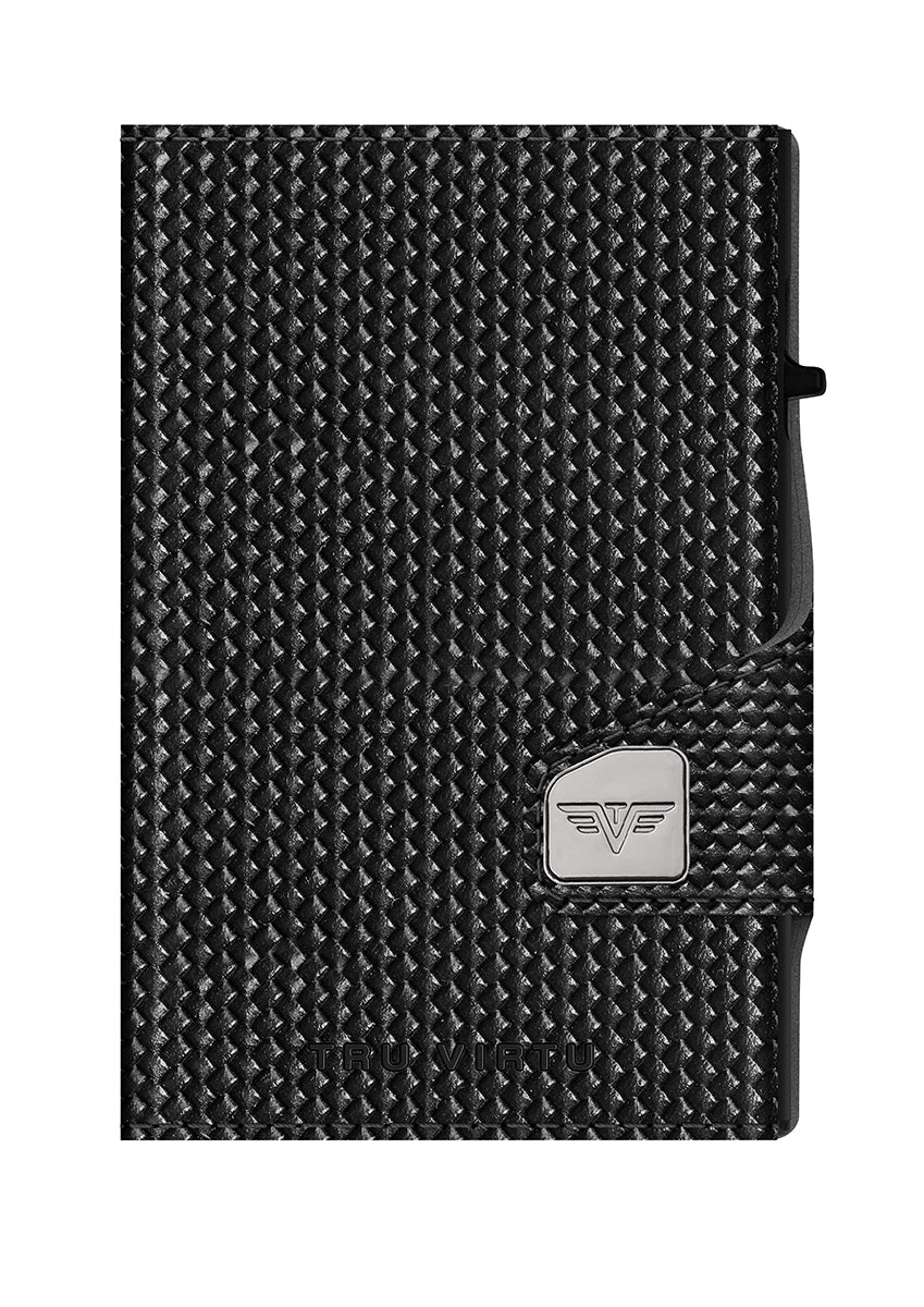 Wallet CLICK & SLIDE Coin Pocket Diagonal Carbon/Black
