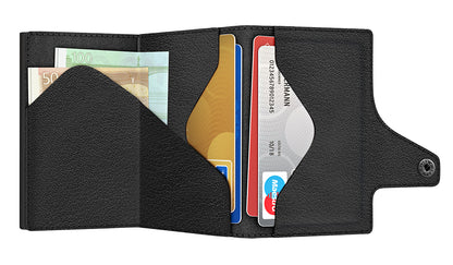 Wallet CLICK & SLIDE Coin Pocket Diagonal Carbon/Black