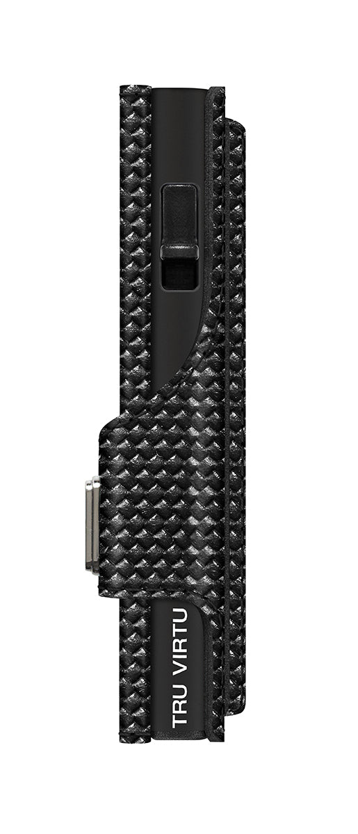 Wallet CLICK & SLIDE Coin Pocket Diagonal Carbon/Black