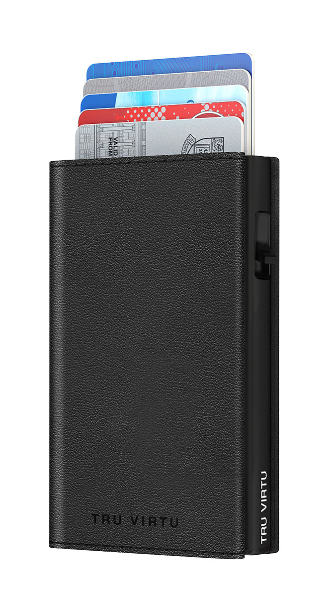 Wallet CLICK & SLIDE Sleek Nappa Black/Black