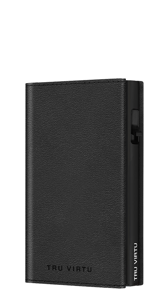 Wallet CLICK & SLIDE Sleek Nappa Black/Black