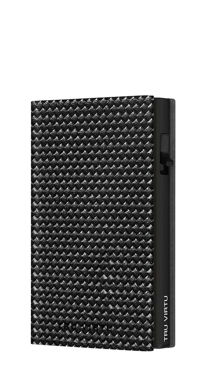 Wallet CLICK & SLIDE Sleek Diagonal Carbon Black/Black