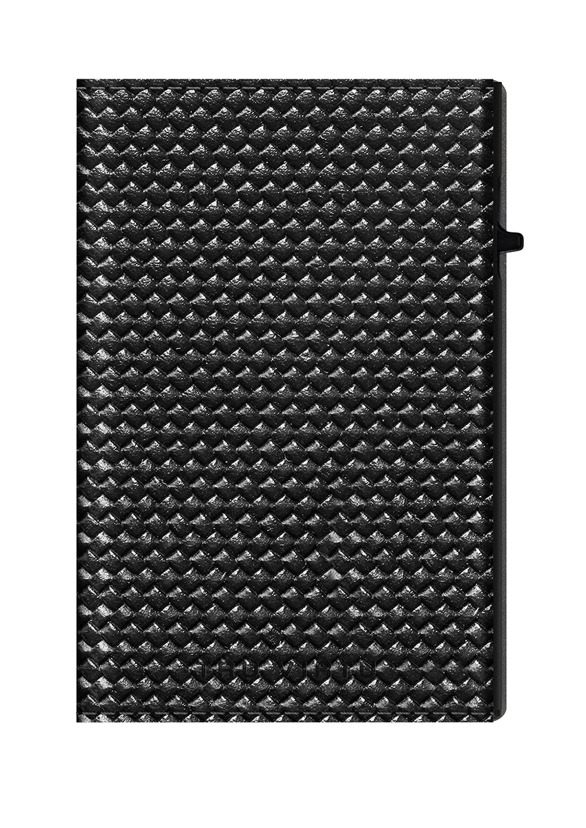 Wallet CLICK & SLIDE Sleek Diagonal Carbon Black/Black